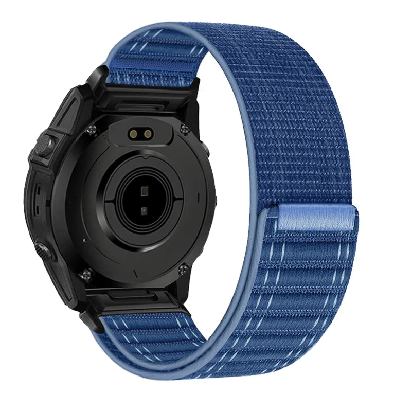 Sky Blue Garmin QuickFit 20/22/26mm Lightweight Nylon Loop Band