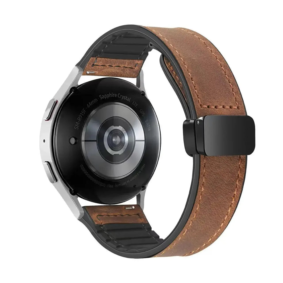 Garmin Leather and Silicone Magnetic Band in Brown