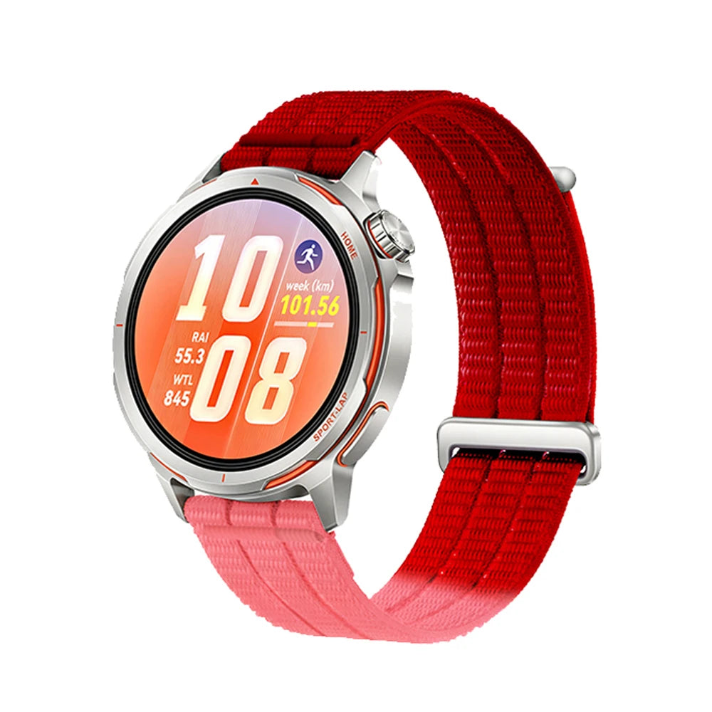 Red / Pink Garmin 18/20/22mm Quick Release Nylon Band with Slider