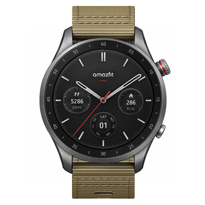 Amazfit compatible Woven nylon band with black buckle