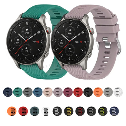 Amazfit compatible Two-tone silicone band