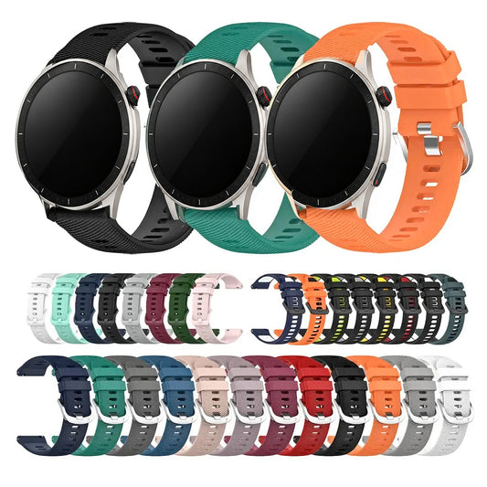 Amazfit Balance, GTR, GTS & Bip Twill-Texture Silicone Band, 32 Colors