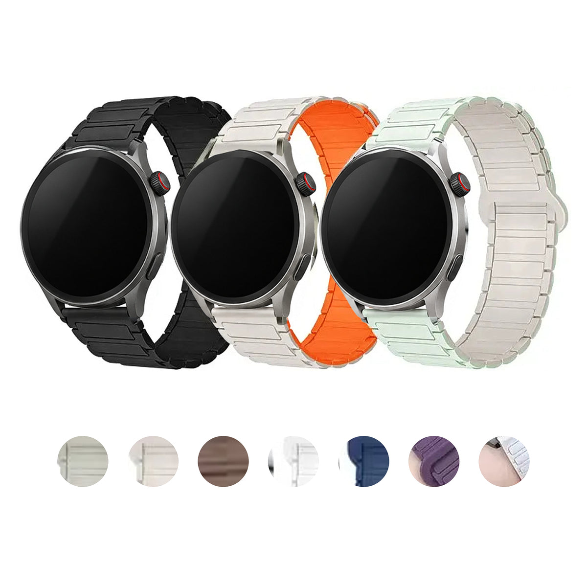 Amazfit Balance, GTR, GTS & Bip Two-Tone Magnetic Silicone Loop Band