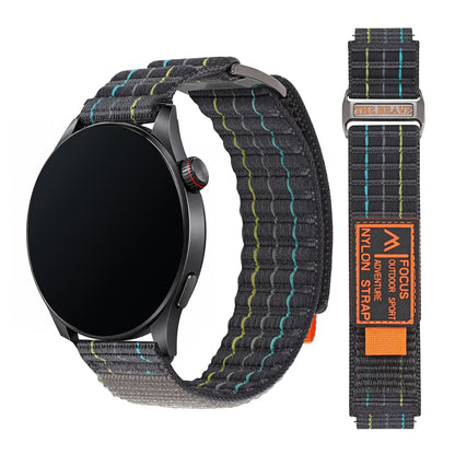 Amazfit Balance, GTR, GTS & Bip Striped Nylon Sport Loop Band