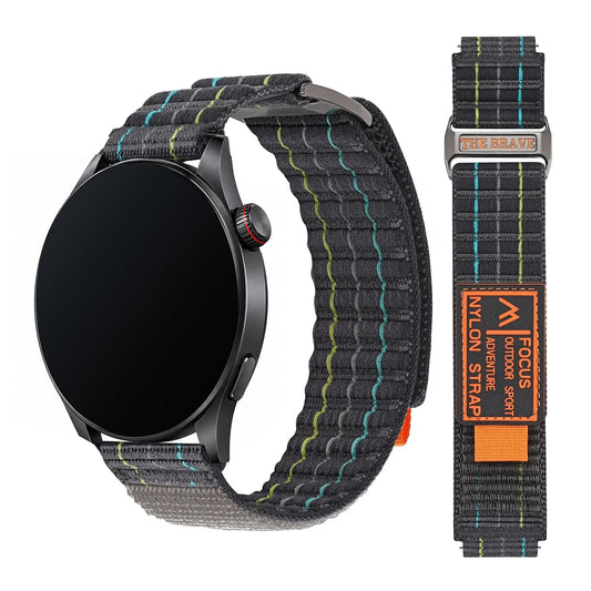 Amazfit Balance, GTR, GTS & Bip Striped Nylon Sport Loop Band