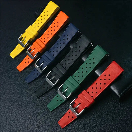 Amazfit Balance, GTR, GTS & Bip FKM Rubber Tropic Band, Perforated