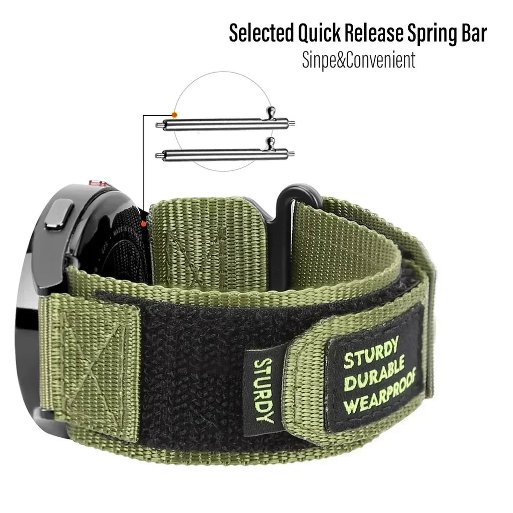Nylon band quick-release spring bar detail for COROS – BandsCo Straps