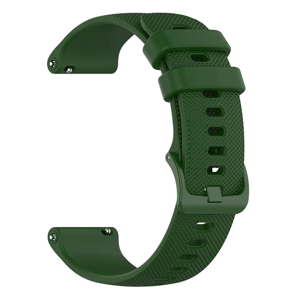 COROS Textured Silicone Band with Color and Buckle Options – Green / Matching Buckle