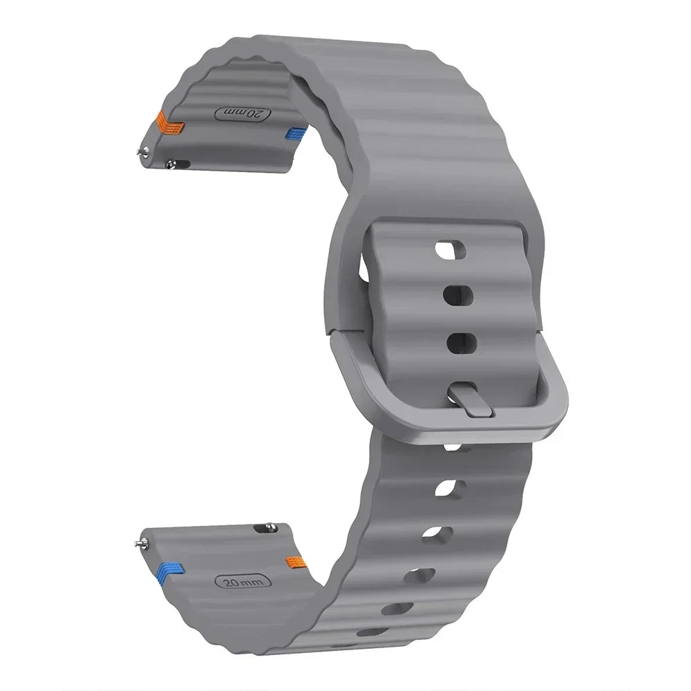 COROS Wave-Ribbed Silicone Band – Gray