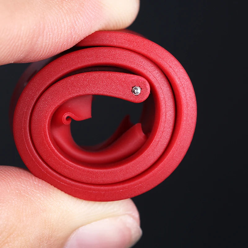Garmin Grooved FKM Rubber Band — rolled up to show flexibility