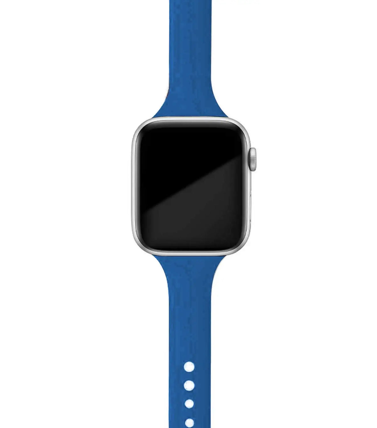Denim Blue tapered silicone Apple Watch band
