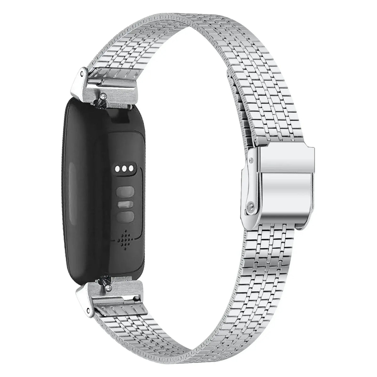 Fitbit Inspire 1/2/HR Fine-Link Steel Clasp Band - Silver