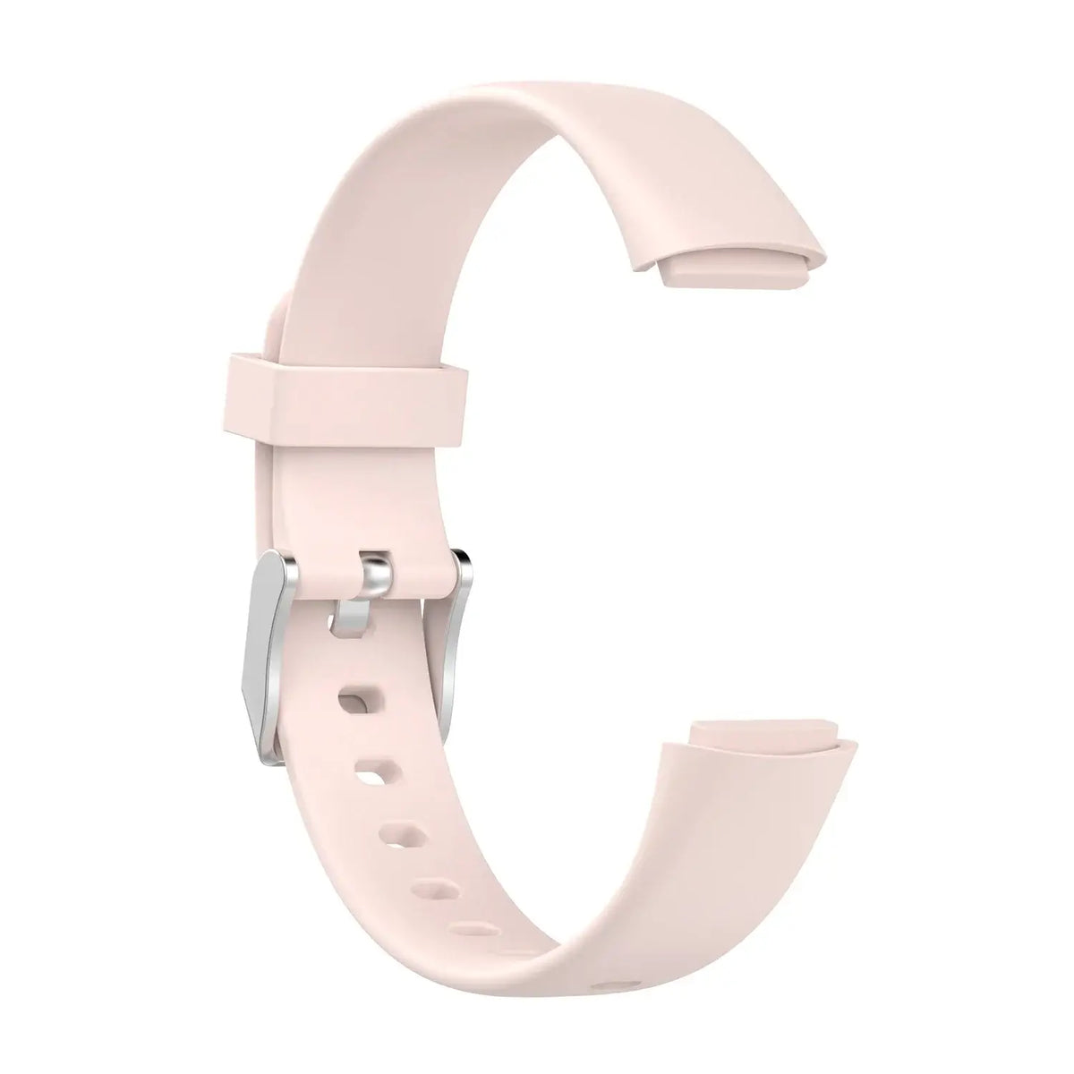 Fitbit Luxe Classic Silicone Buckle Band - Blush buckle strap