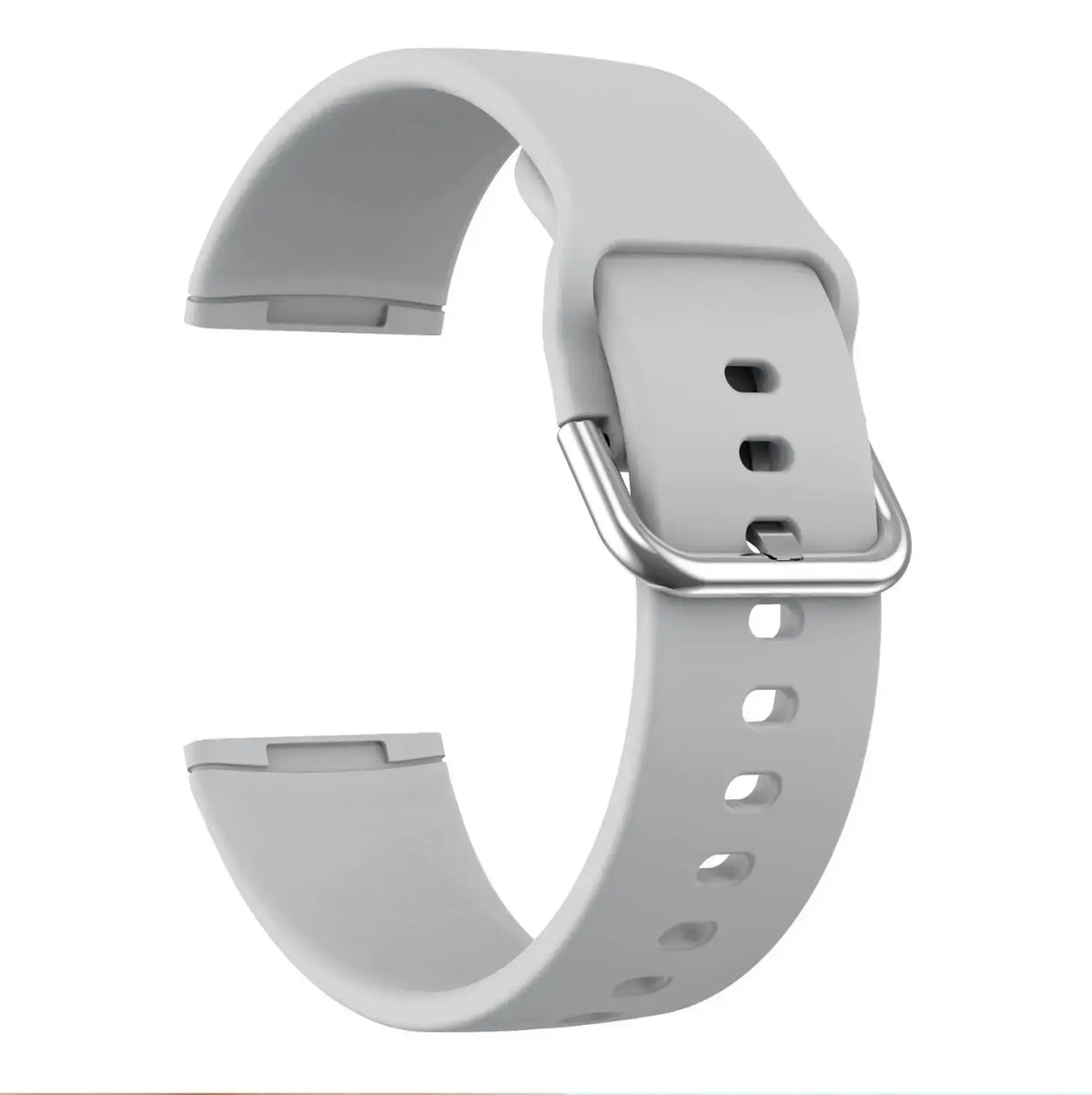 Fitbit Versa 3/4 & Sense 1/2 Silicone Buckle Band - Gray
