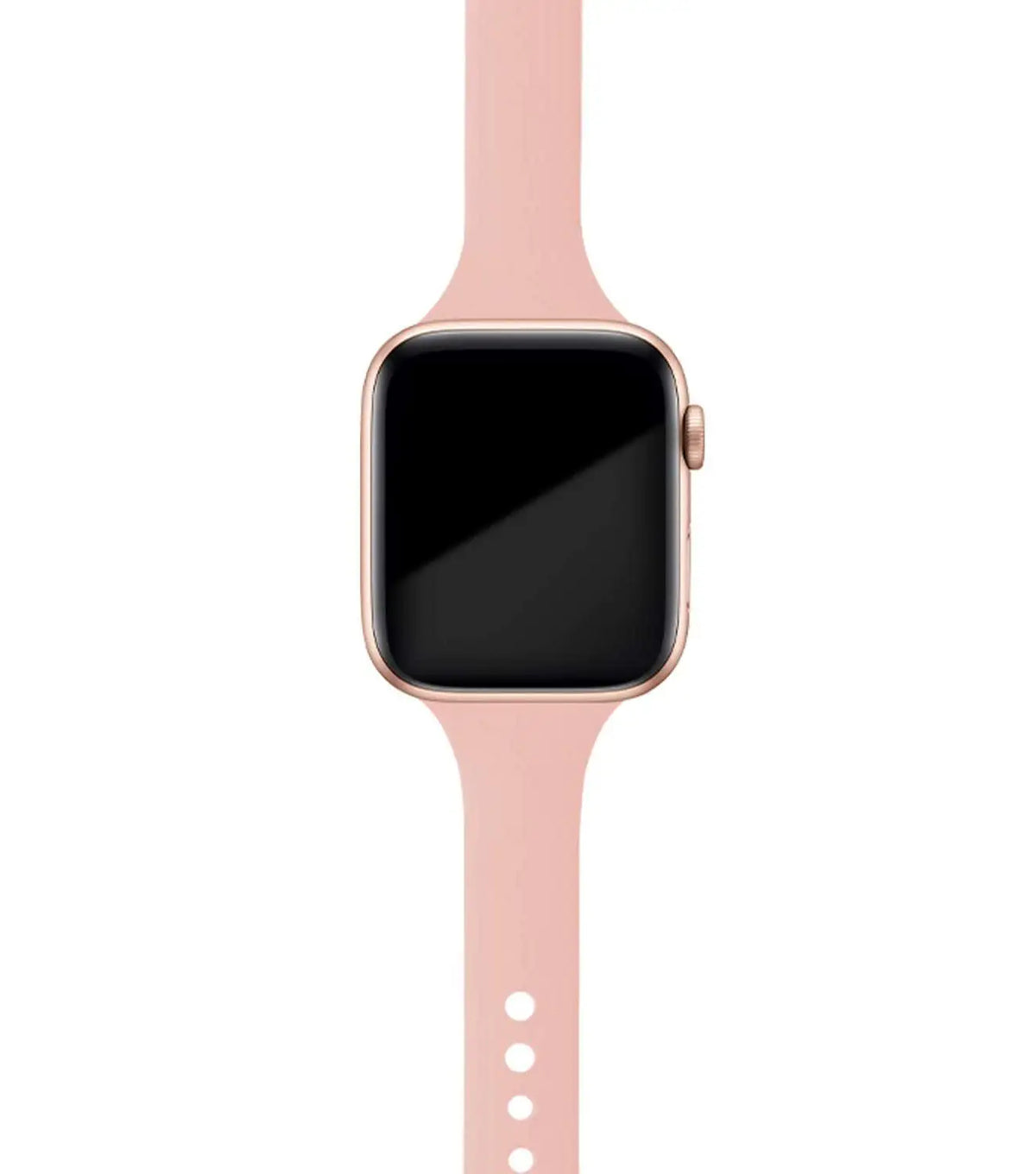 Pale Pink tapered silicone Apple Watch band