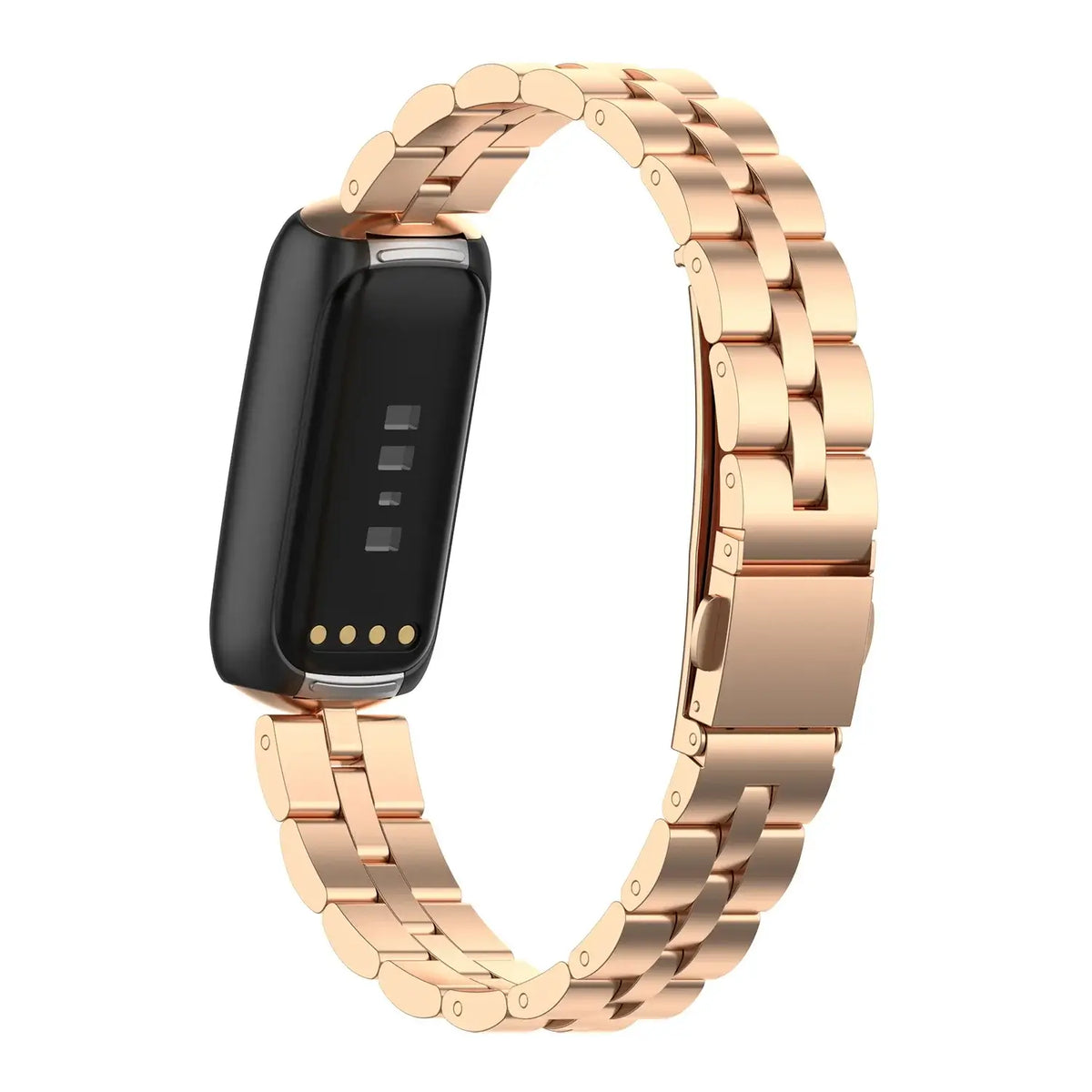 Fitbit Luxe Classic Stainless Steel Link Band - Rose Gold