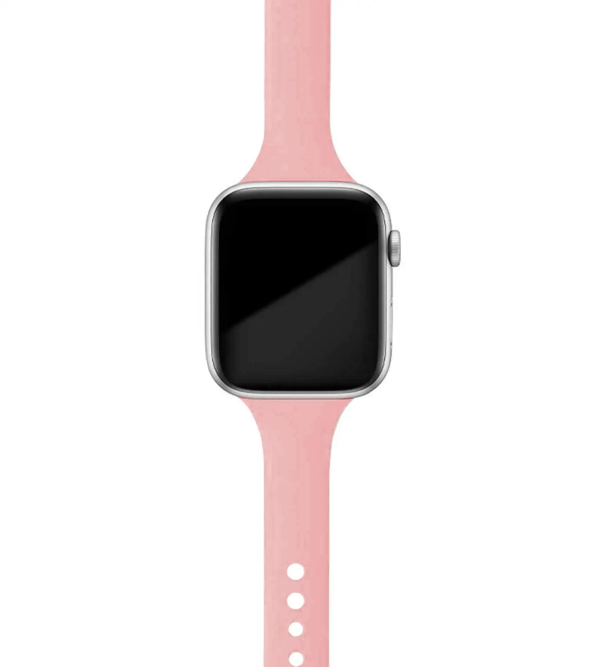 Dusty Rose tapered silicone Apple Watch band