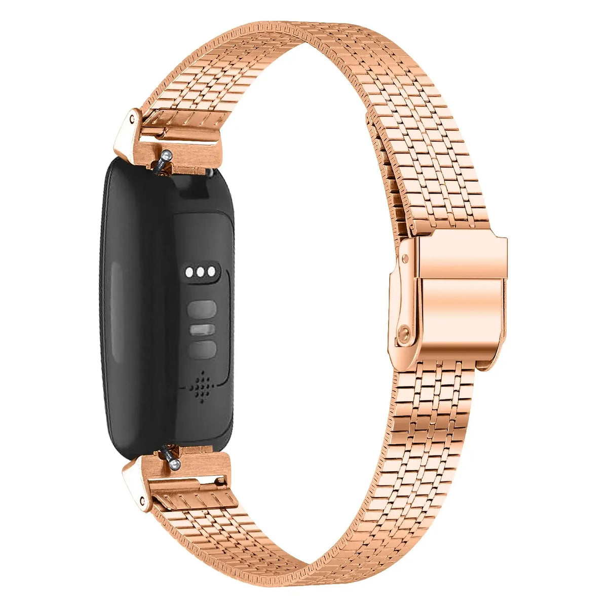 Fitbit Inspire 1/2/HR Fine-Link Steel Clasp Band - Rose Gold