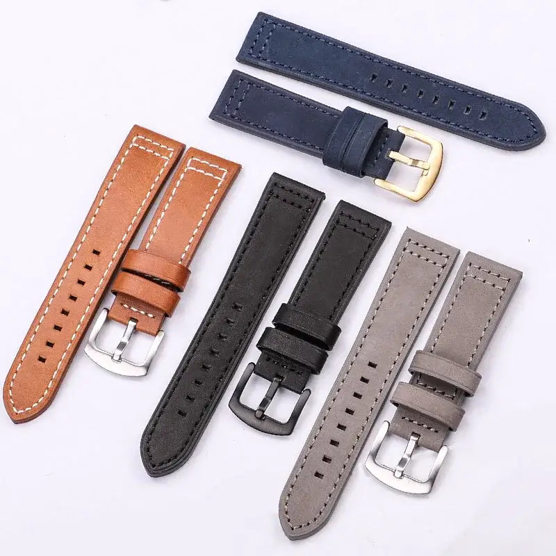 TicWatch Leather Band with Square Adjustment Holes - Four leather colors