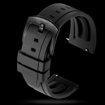 Garmin Grooved FKM Rubber Band in Black