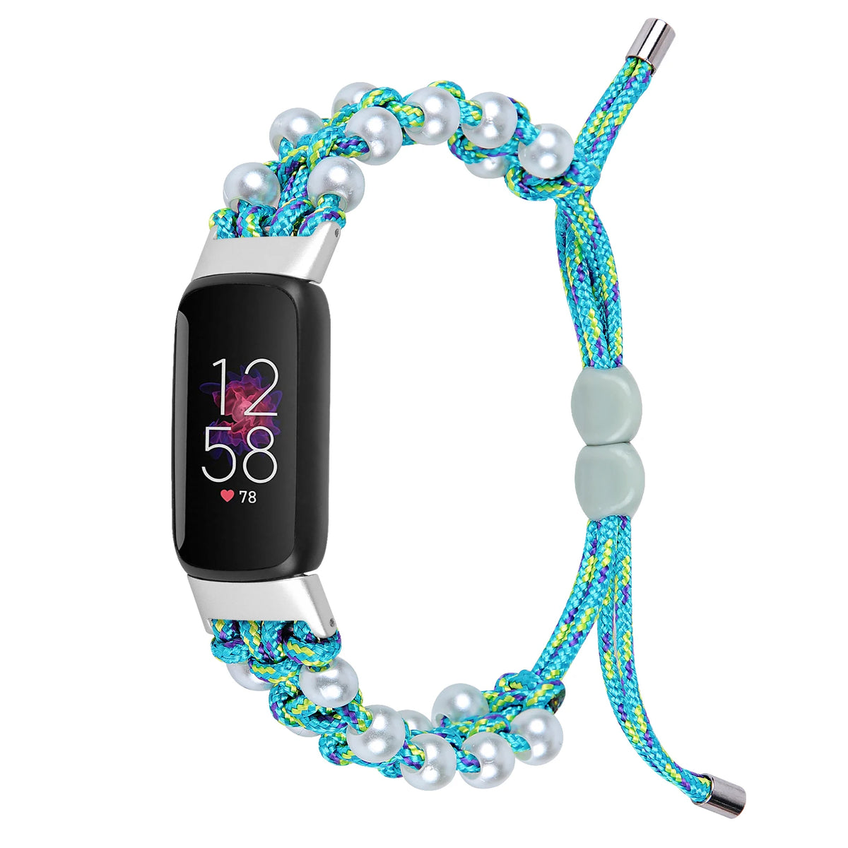 Fitbit Luxe Braided Rope Band with Pearl-Style Beads — product detail