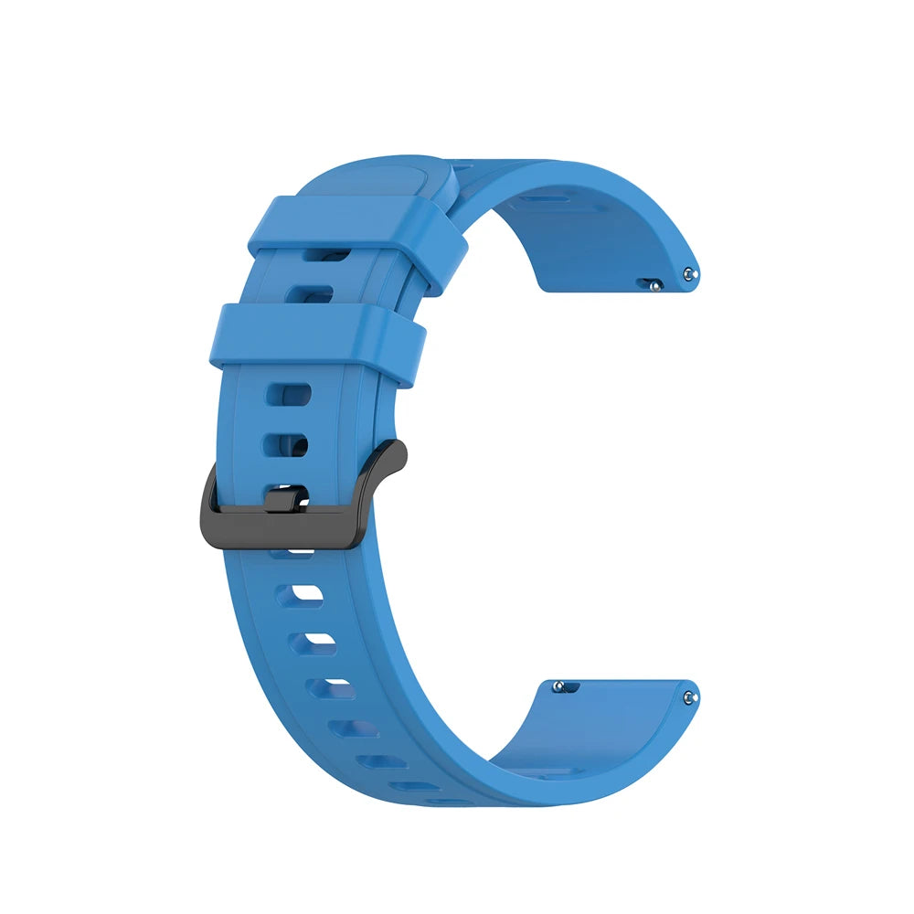 COROS Silicone Sport Watch Band with Black Buckle - Blue