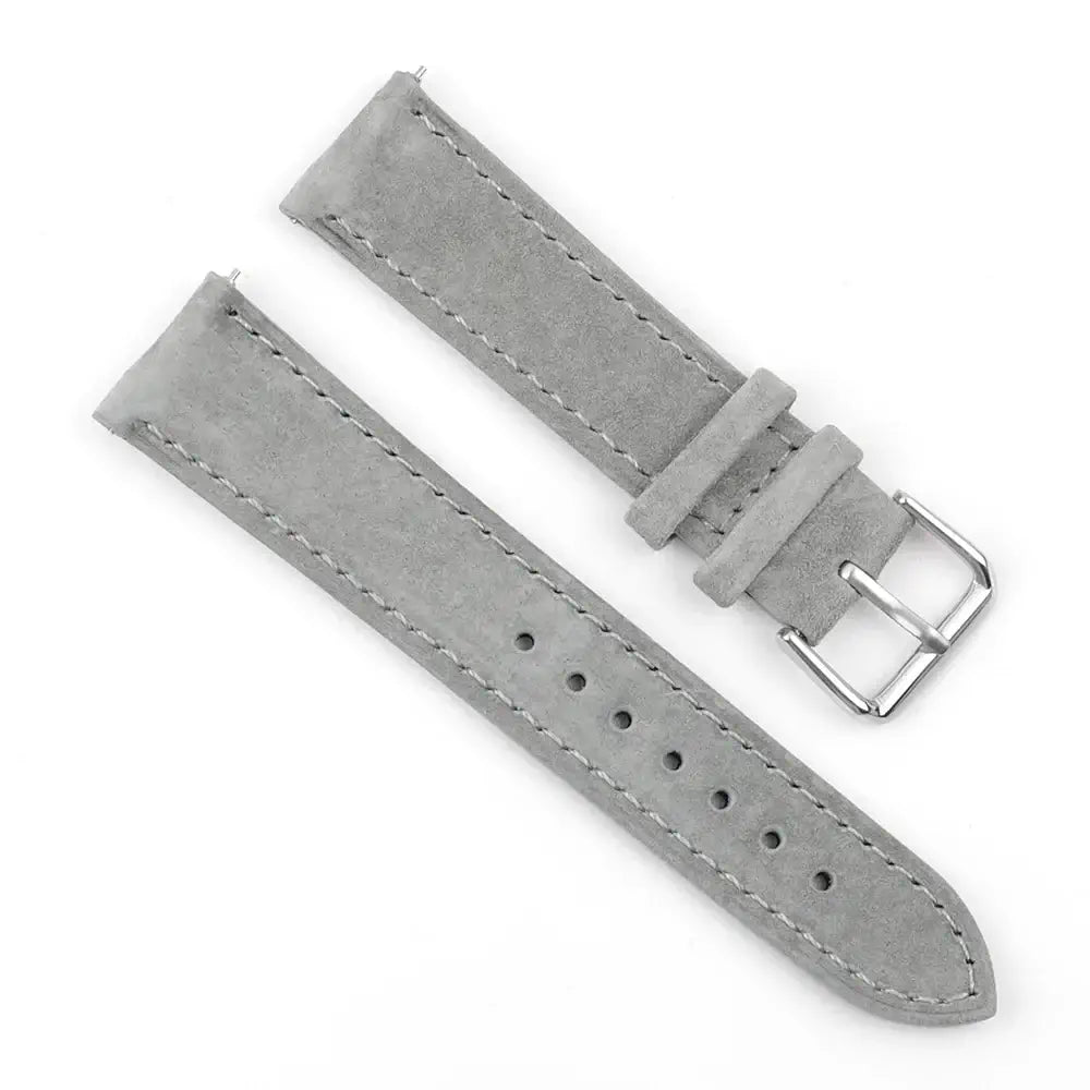 TicWatch Suede Leather Stitched Band - Gray