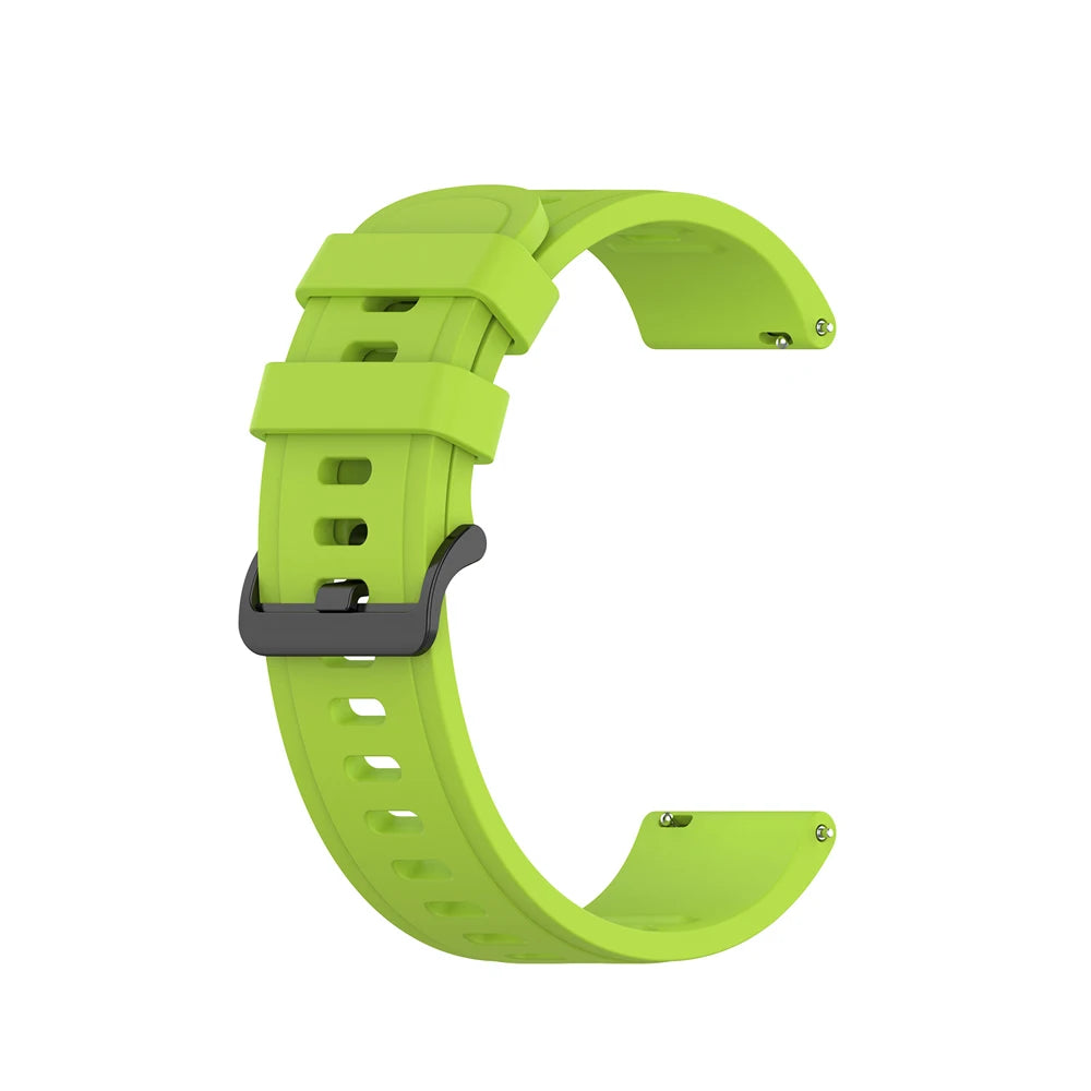 OnePlus Smartwatch Silicone Replacement Band Sport Strap Quick Release in vibrant green color.