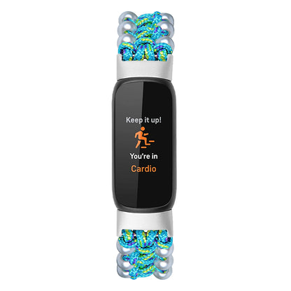 Fitbit Luxe Braided Rope Band with Pearl-Style Beads — design detail