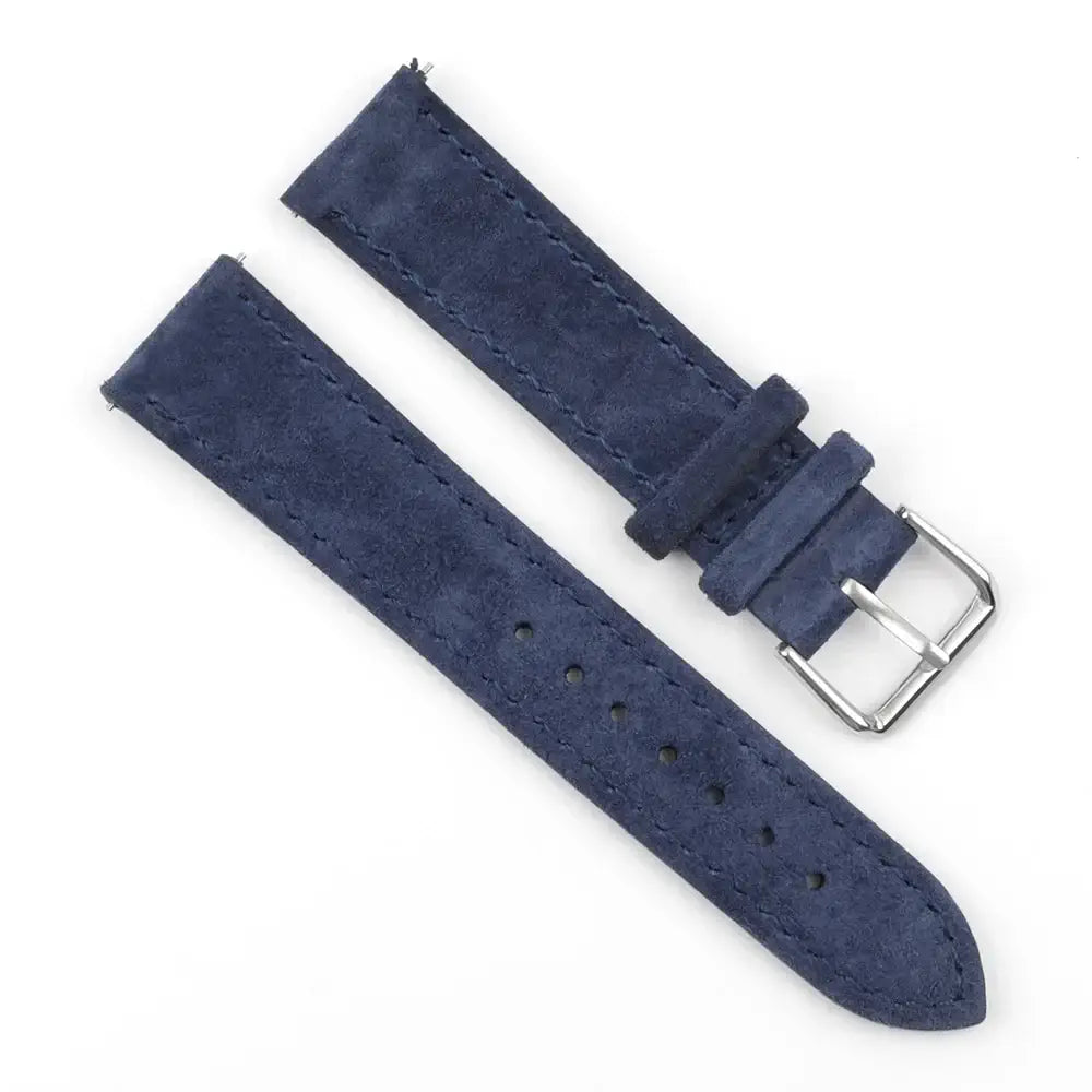 Suunto Suede Leather Stitched Band – Navy Blue