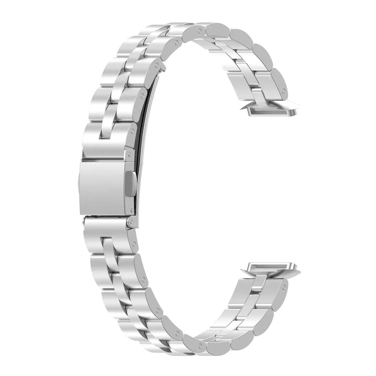 Fitbit Luxe Classic Stainless Steel Link Band - Silver link strap