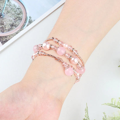 Fitbit Versa 4, Versa 3, Sense 2 and Sense Pearl Beaded Bracelet Band — design detail