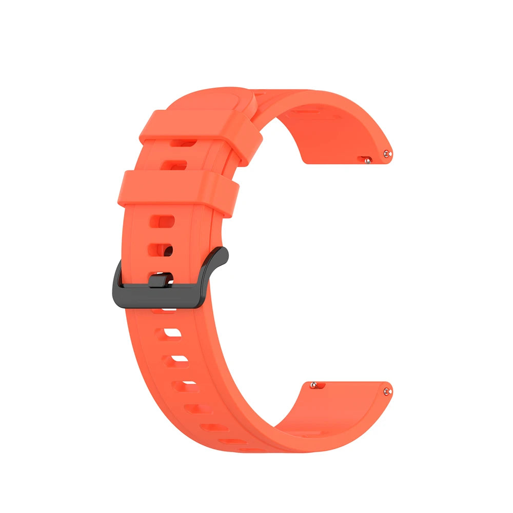 Silicone Pin Buckle Band for Motorola Moto — Coral Red