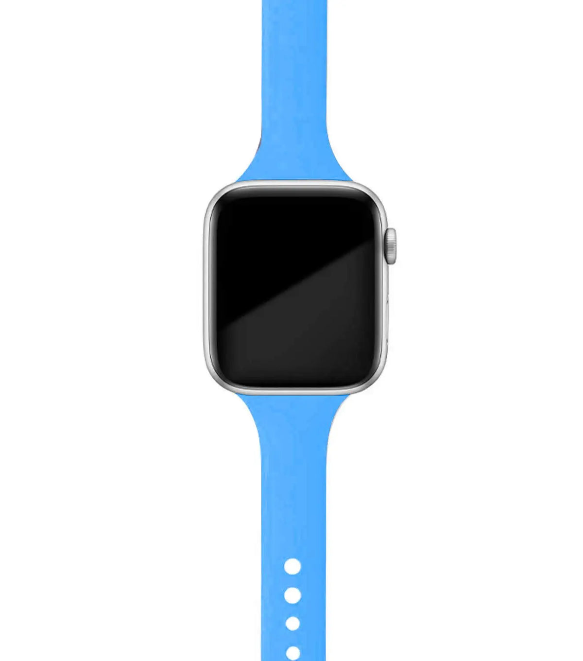 Sky Blue tapered silicone Apple Watch band