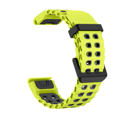 Green / Gray Garmin QuickFit 22/26mm Two-Tone Silicone Running Band