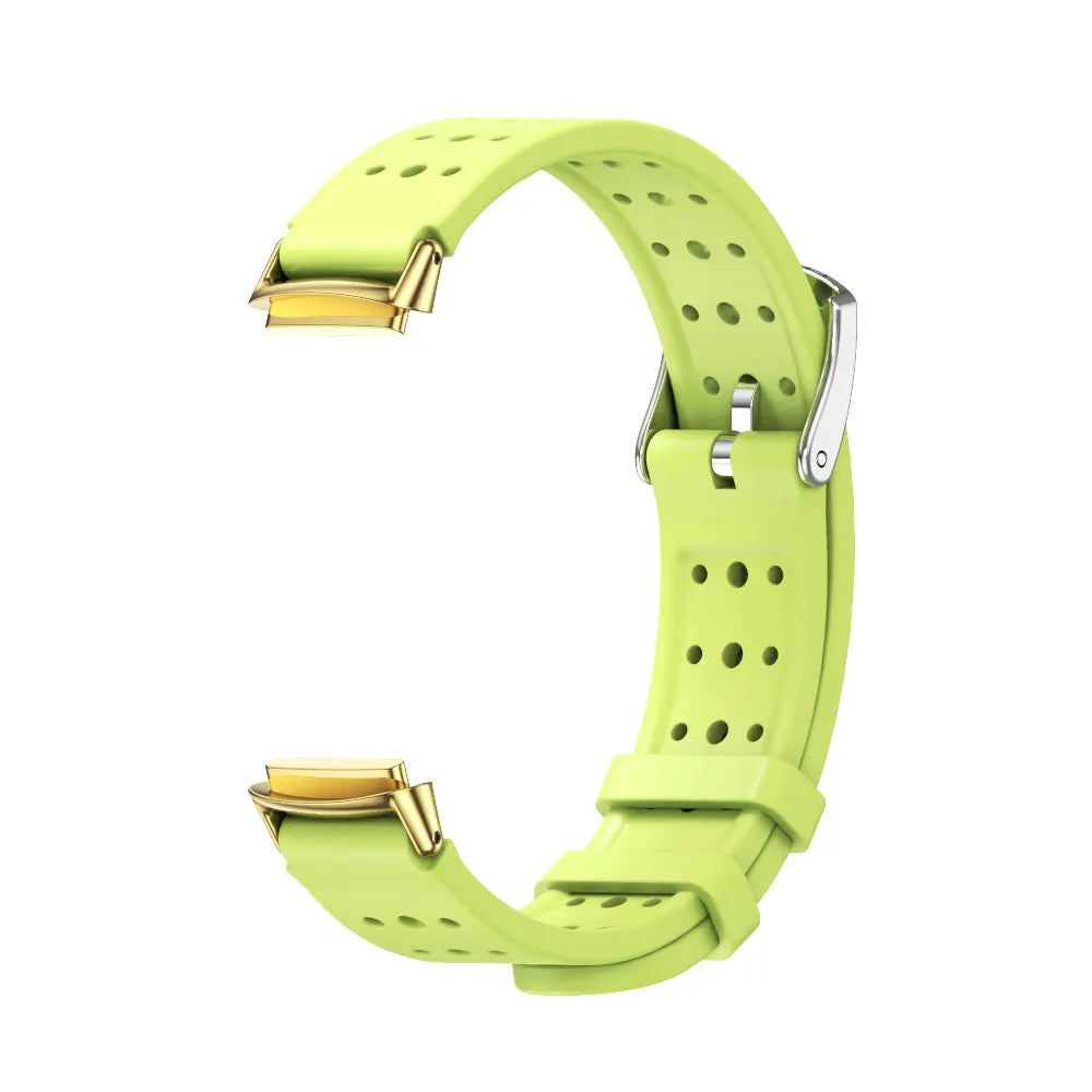 Lime / Gold Fitbit Luxe Mesh or Perforated Sport Band