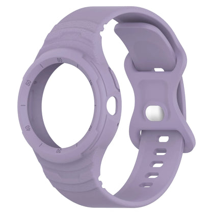 Light Purple Google Pixel Watch 3, 2 and 1 41mm Silicone Band with Built-In Case