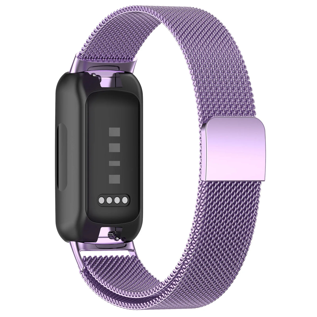 Purple Fitbit Inspire 3 Magnetic Milanese Mesh Band