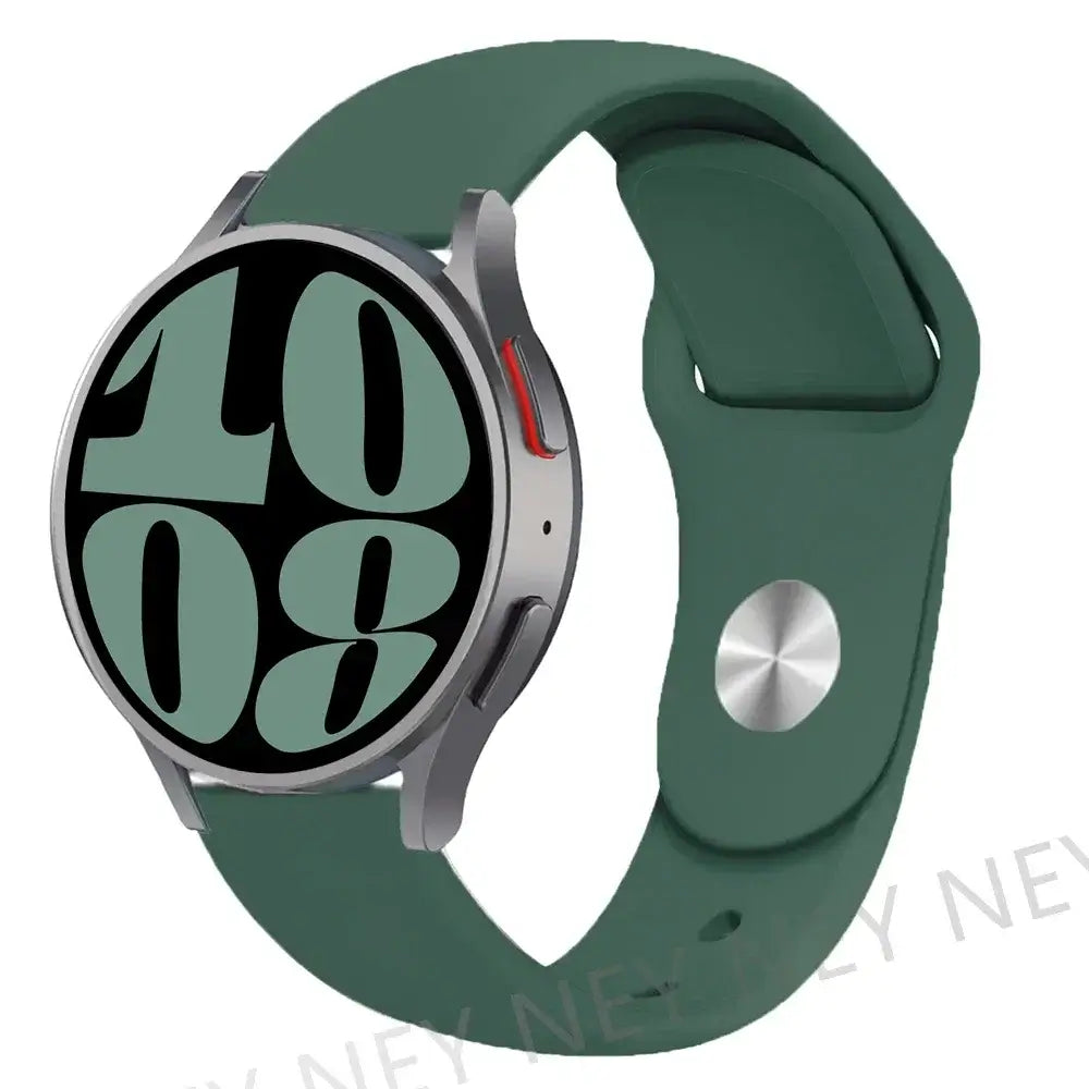 Amazfit Smooth Silicone Pin-and-Tuck Band — Pine Green