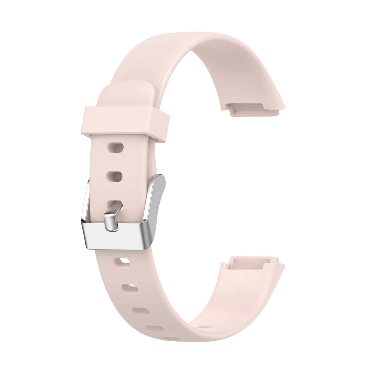 Fitbit Luxe Bands - Solid Silicone, Perforated & Metal - Solid Silicone - Blush