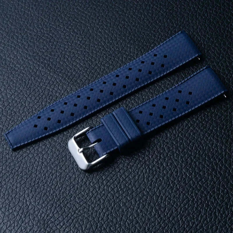 Amazfit Tropic-Style Perforated Silicone Band — Navy Blue