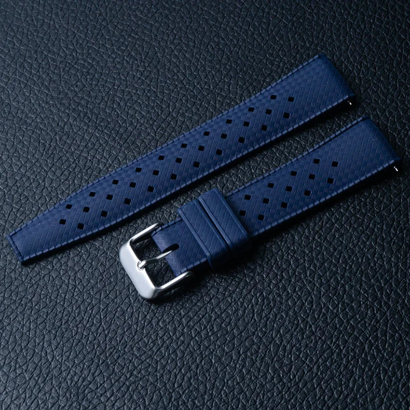 Motorola Moto Tropic-Style Perforated Rubber Band — Navy Blue
