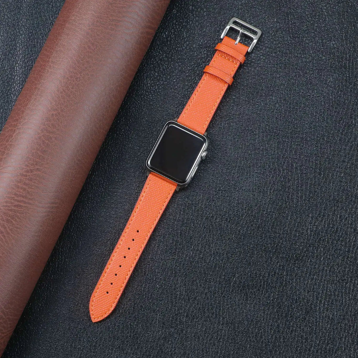 Fabric Apple Watch Strap - Solid, Two-Tone & Printed in Orange