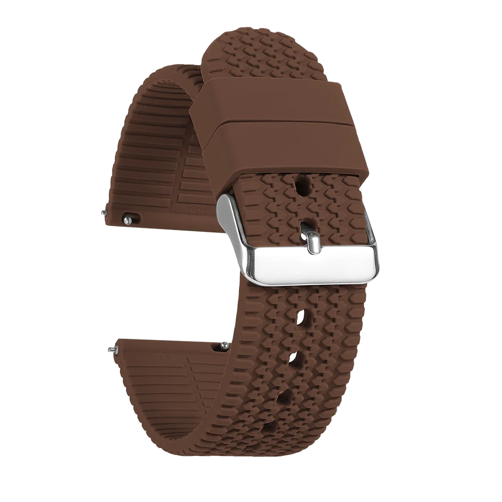Garmin Tread Pattern Silicone Band in Brown
