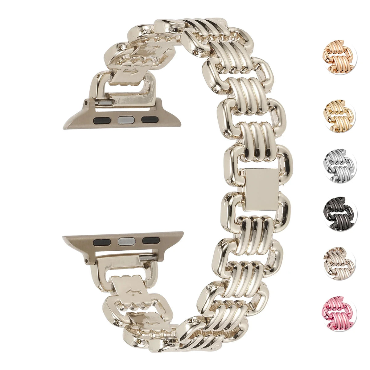 Starlight triple-ring bracelet and finish previews for Apple Watch