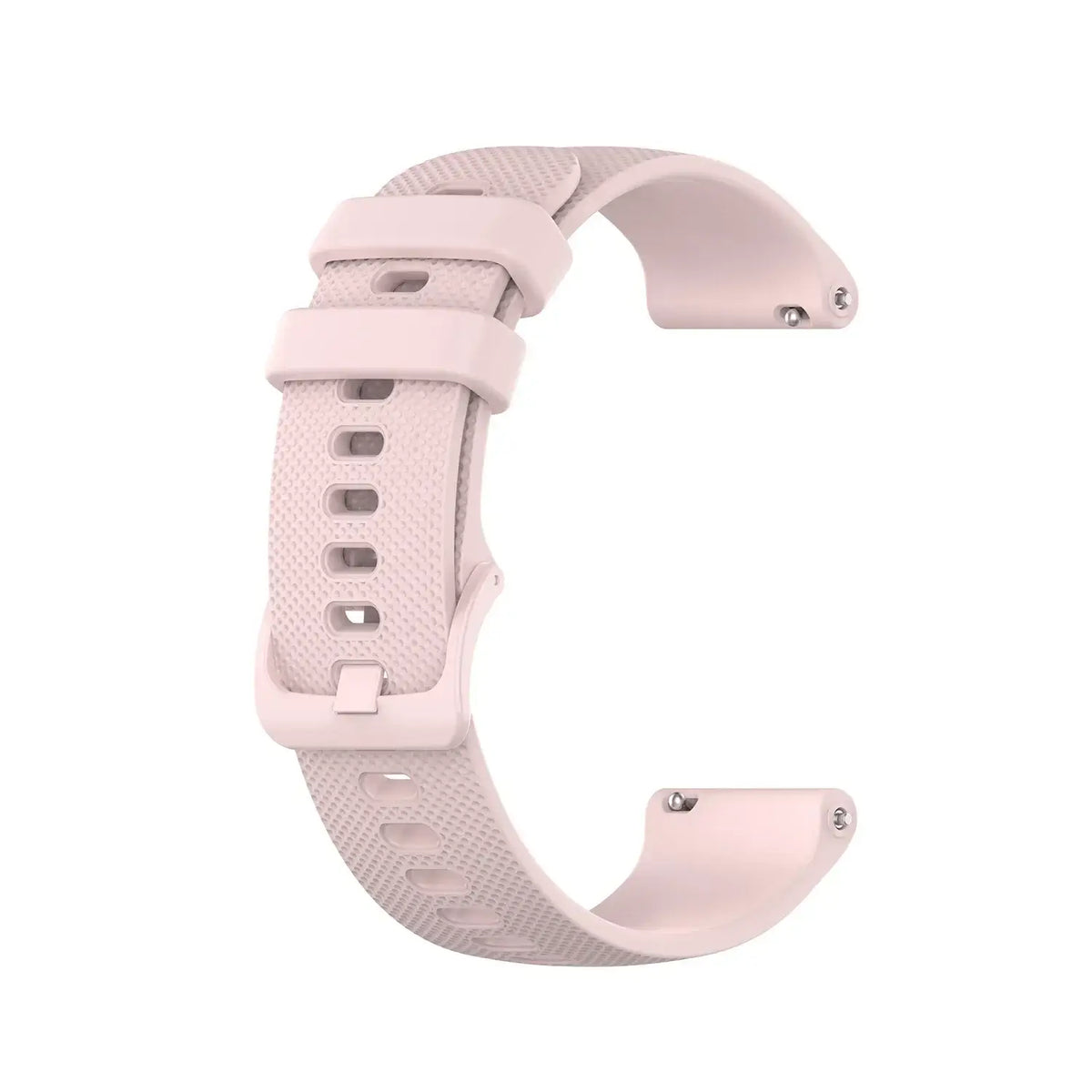 Amazfit Textured Silicone Band with Matching Buckle — Light Pink