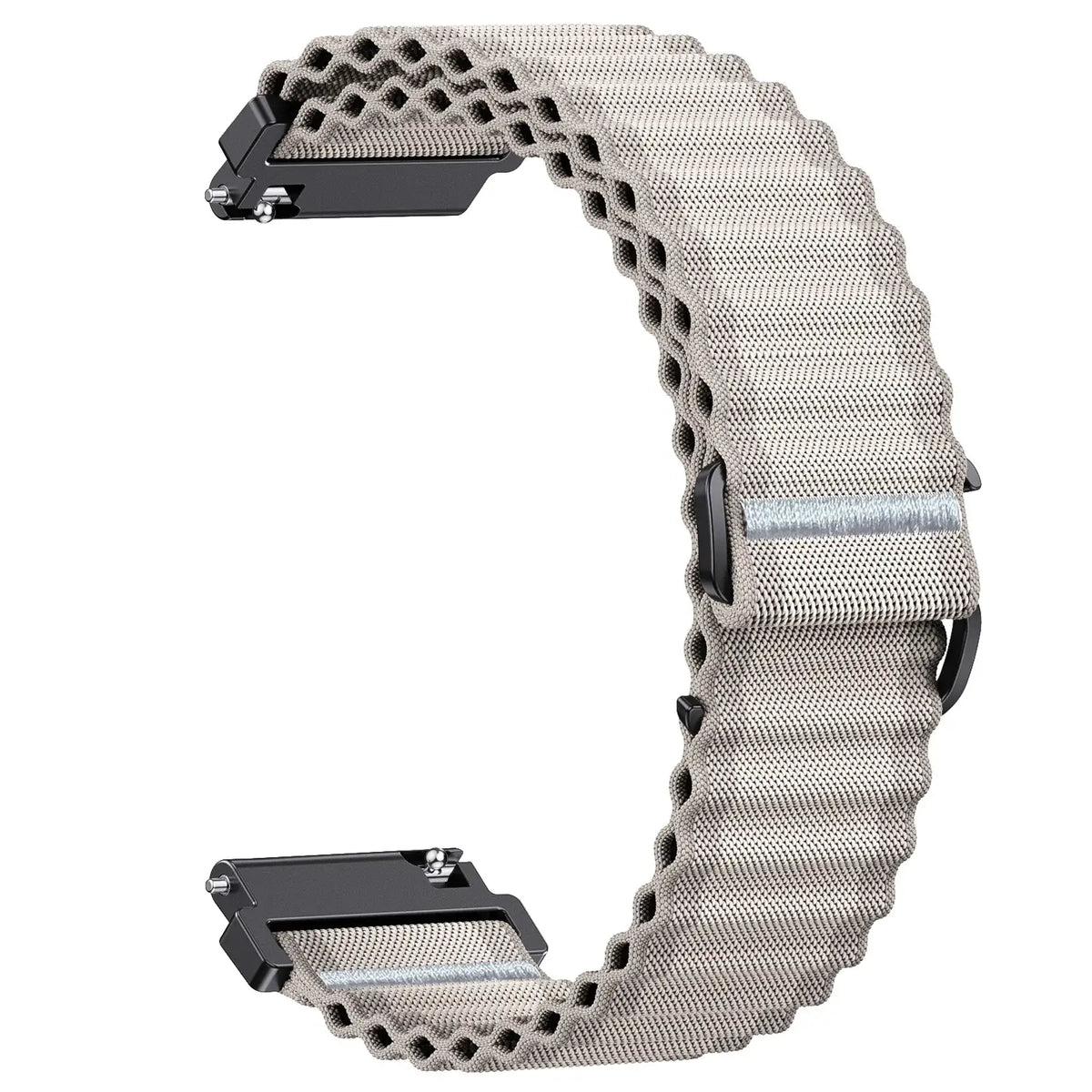 Amazfit Ocean-Style Ribbed Nylon Loop Band — Starlight