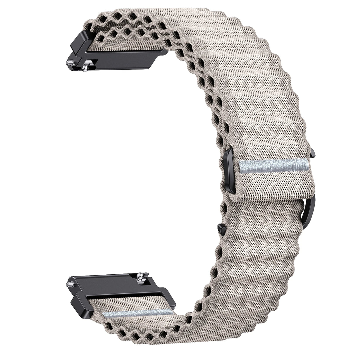OnePlus Watch Band Quick Fit Nylon Strap Sport Loop Bracelet in soft elastic parachute fabric for comfortable wear.