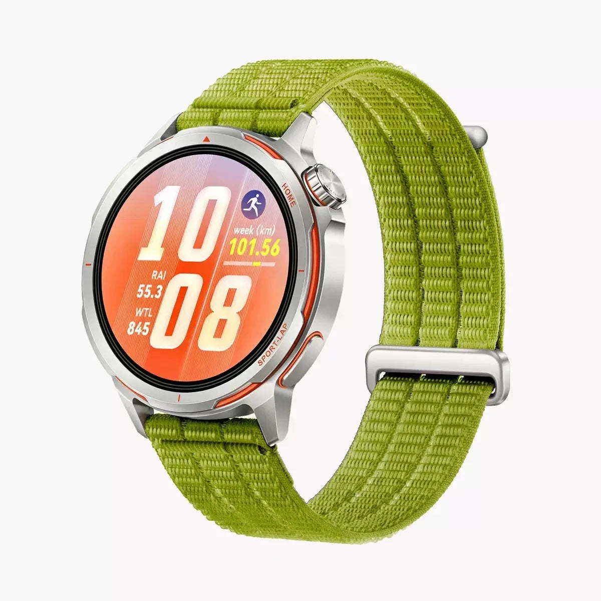 Green Garmin 18/20/22mm Quick Release Nylon Band with Slider