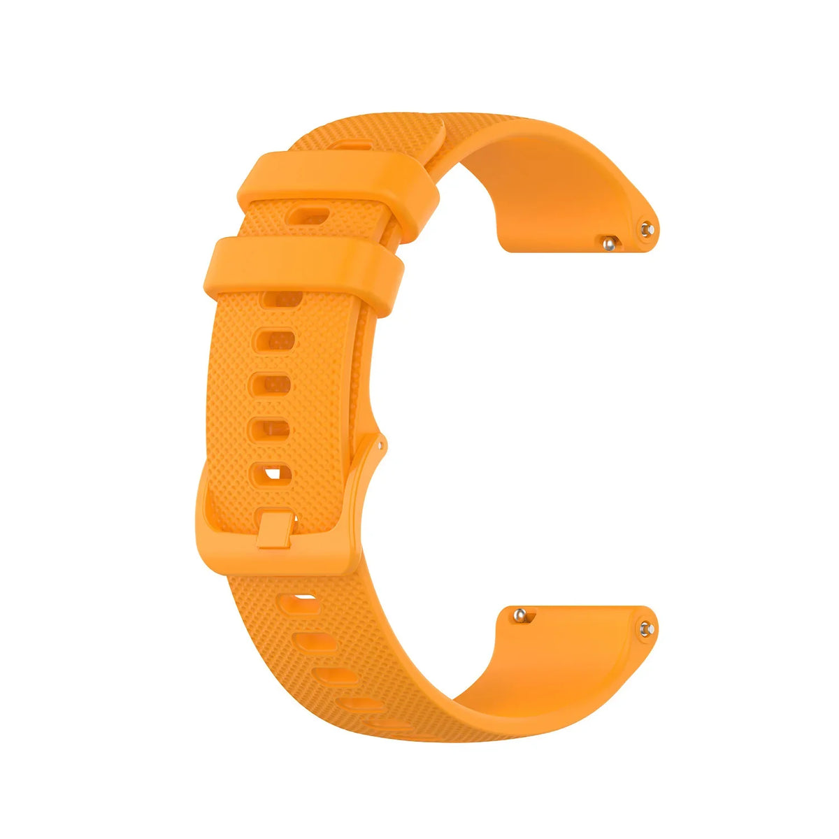 Motorola Moto Textured Silicone Band with Matching Buckle — Amber Orange